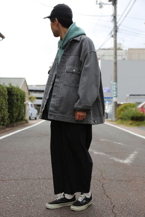 Graphpaper Colorfast Denim Blouson"GRAY"Style.2020.11.1.
