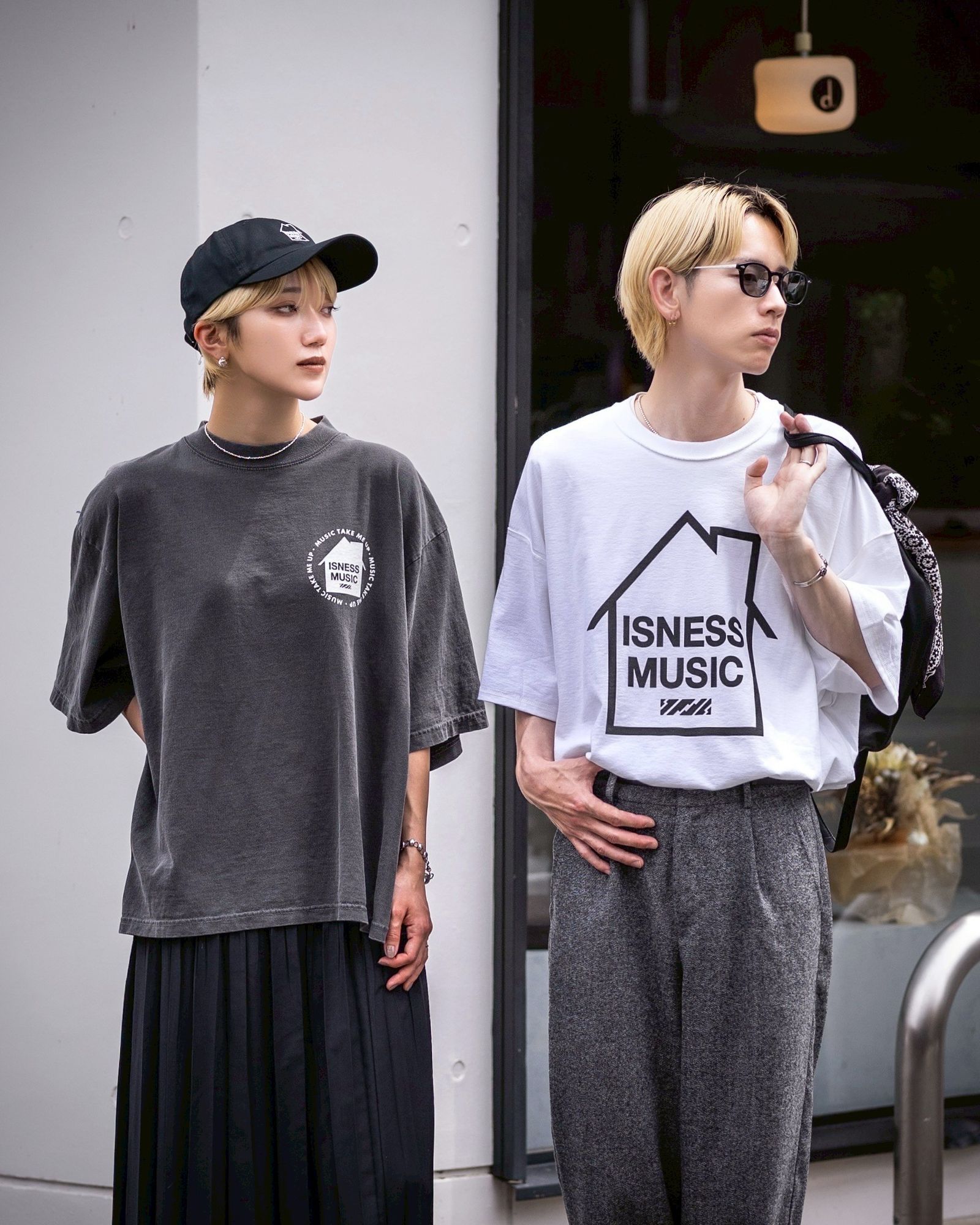 ISNESS MUSIC/LOGO T-SHIRT&HOUSE MUSIC WILL NEVER DIE T-SHIRT STYLE