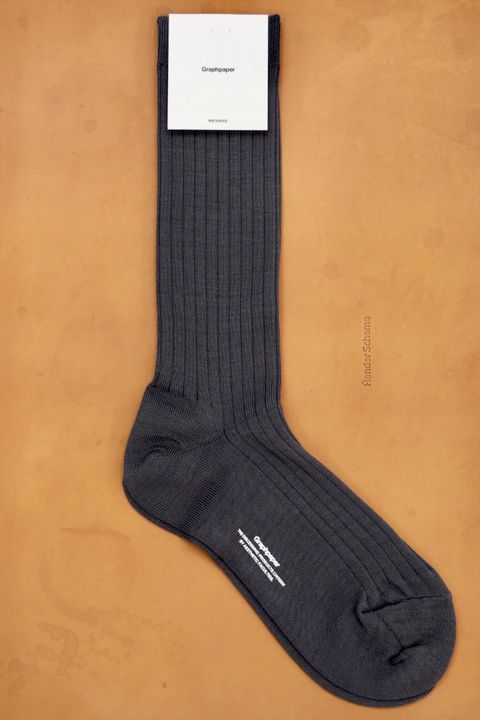グラフペーパー26AW Graphpaper Rib Socks(GU263-90300B) GRAY☆8月1日(土)発売！