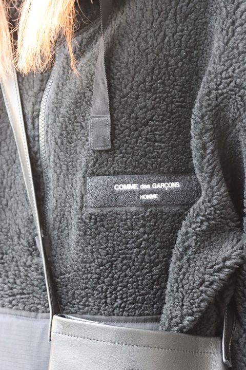 COMME des GARCONS HOMME 22AW 新作ボアフリースハーフジップパーカstyle.2022.10.3