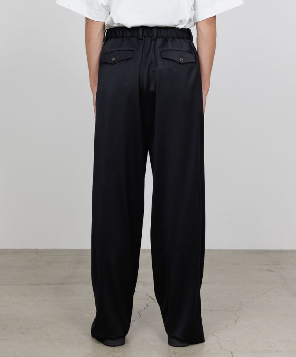 マーカウェア 26SS ワイドトラウザーズ TRIPLE PLEATED WIDE TROUSERS(A26A13PT02C)BLACK☆新作発売！