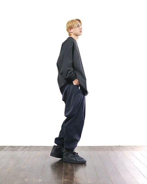 S.F.C-Stripes For Creative- 24SS 新作BIG NYLON LS TEE&WIDE TAPERED EASY PANTS style 2024.2.22
