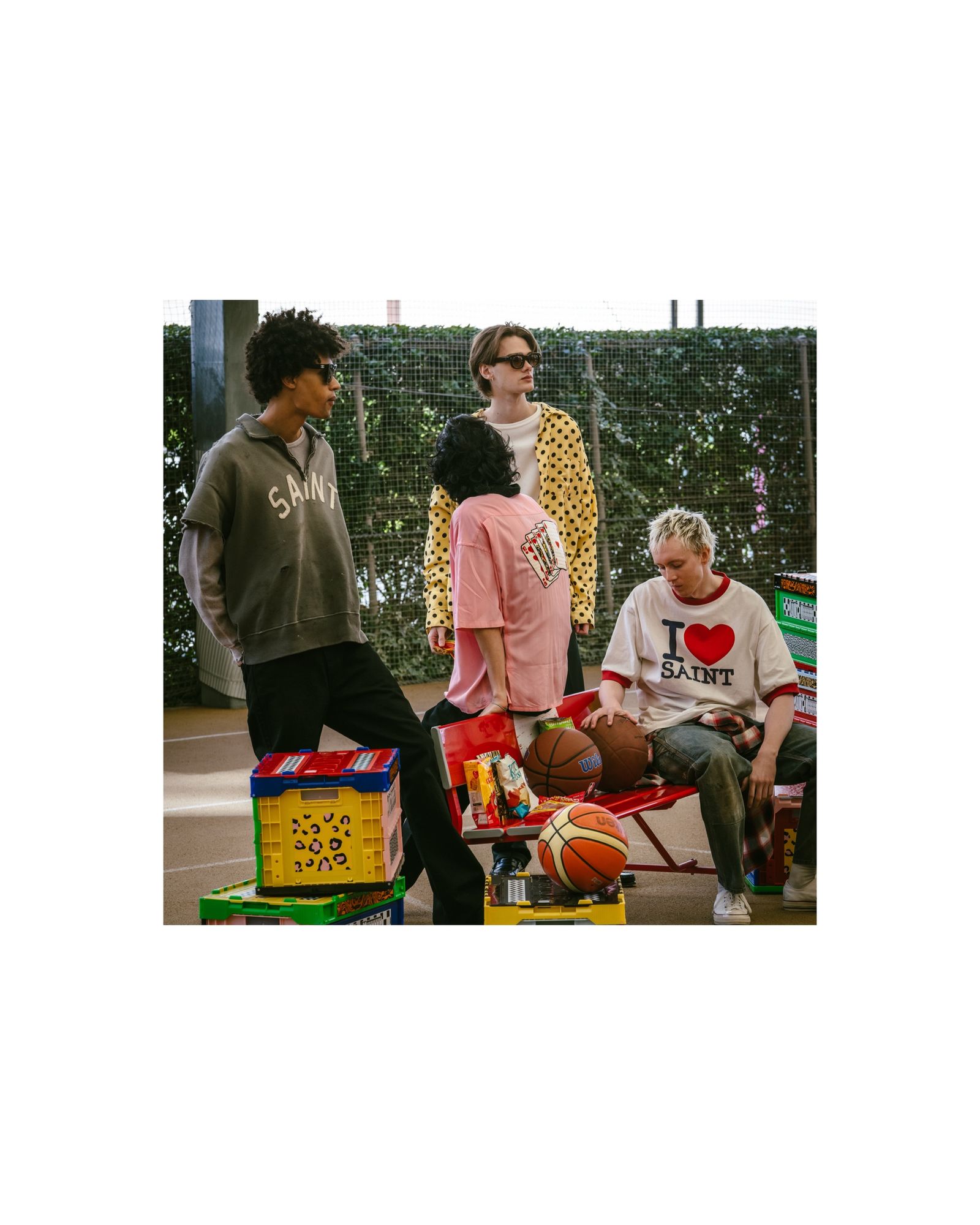 セントマイケル 26SS I LOVE SAINT_SS T-SHIRT(SM-MK8-0000-018)WHITE☆4月29日(水)新作発売！