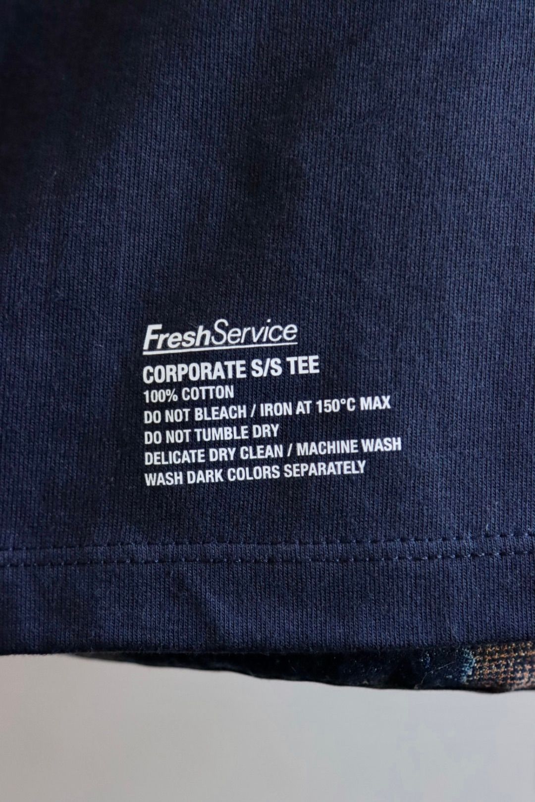 フレッシュサービス パックTシャツ 2-PACK CORPORATE S/S TEE (NAVY)