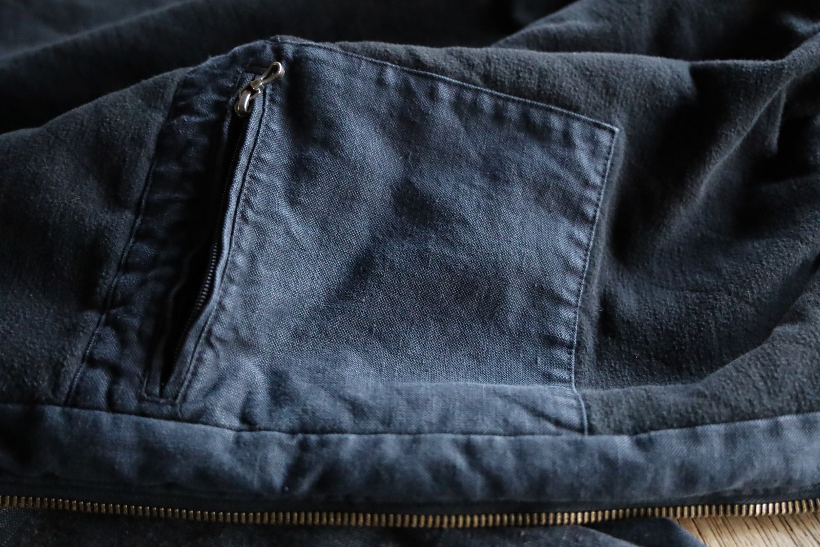 アプレッセ Silk Linen Hooded Parka(25SAP-01-14H)BLACK☆1月26日再入荷！