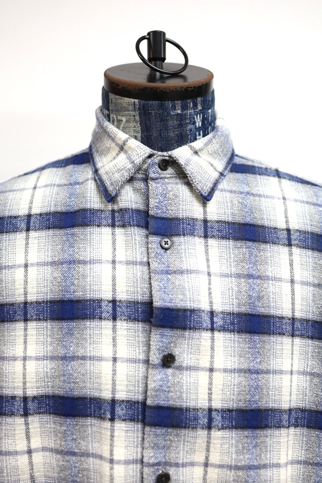 アプレッセ 2026 STYLE1 Vintage Cotton Silk Nep Twill Check Shirts (26SAP-02-20)NAVY☆1月24日(土)発売！