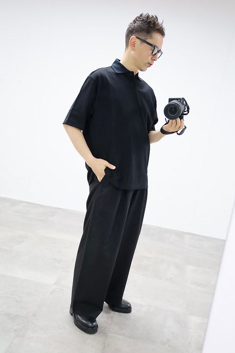 marka 26SS ONE BOTTON TEE S/S"BLACK"スタイル2026.3.16.