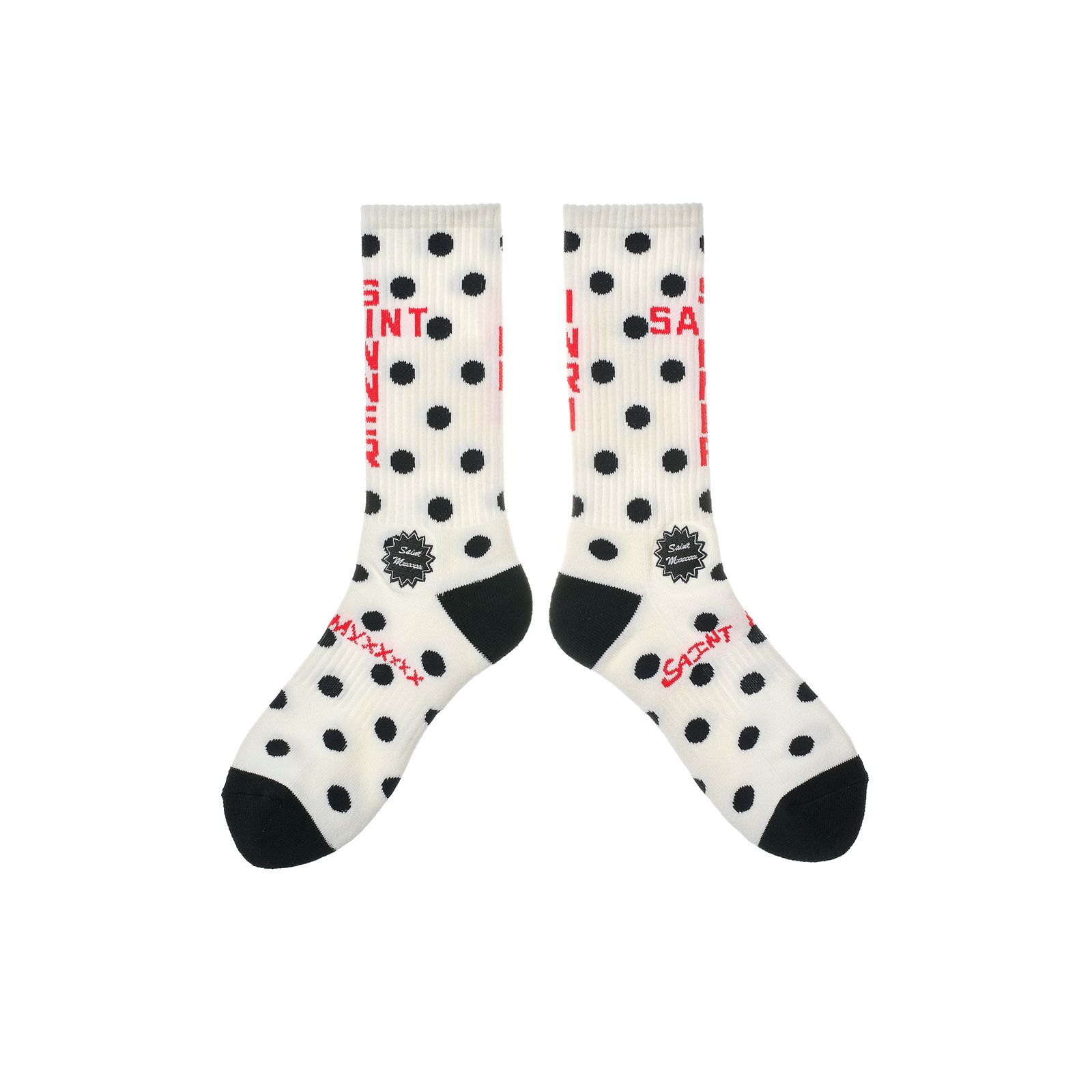 セントマイケル 26SS DOT SOCKS(SM-MK8-0000-101)WHITE★1月10日(土)発売！