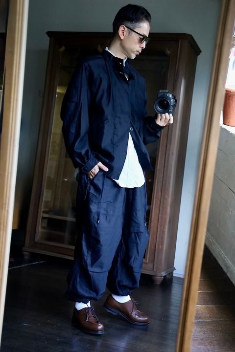 Gurankファティーグジャケット"NAVY"スタイル