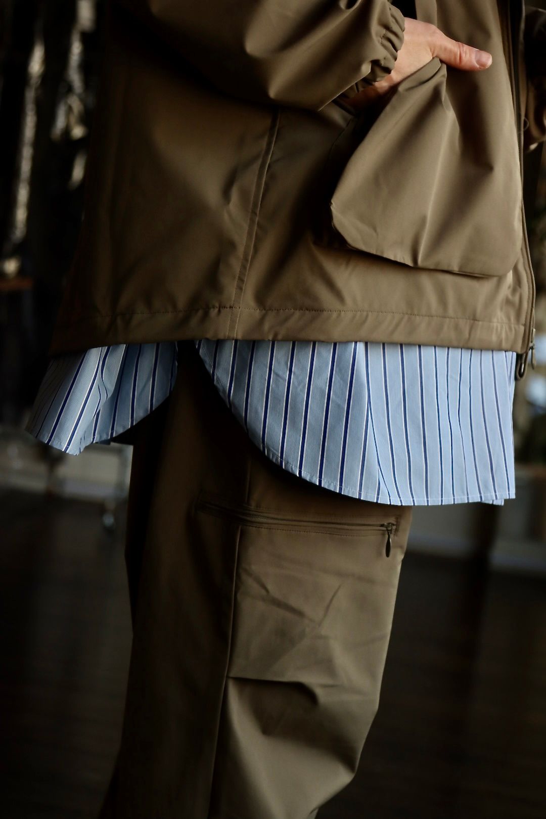 FreshService 23SS SOLOTEX TWILL FUNCTIONAL BLOUSON"KHAKI"スタイル