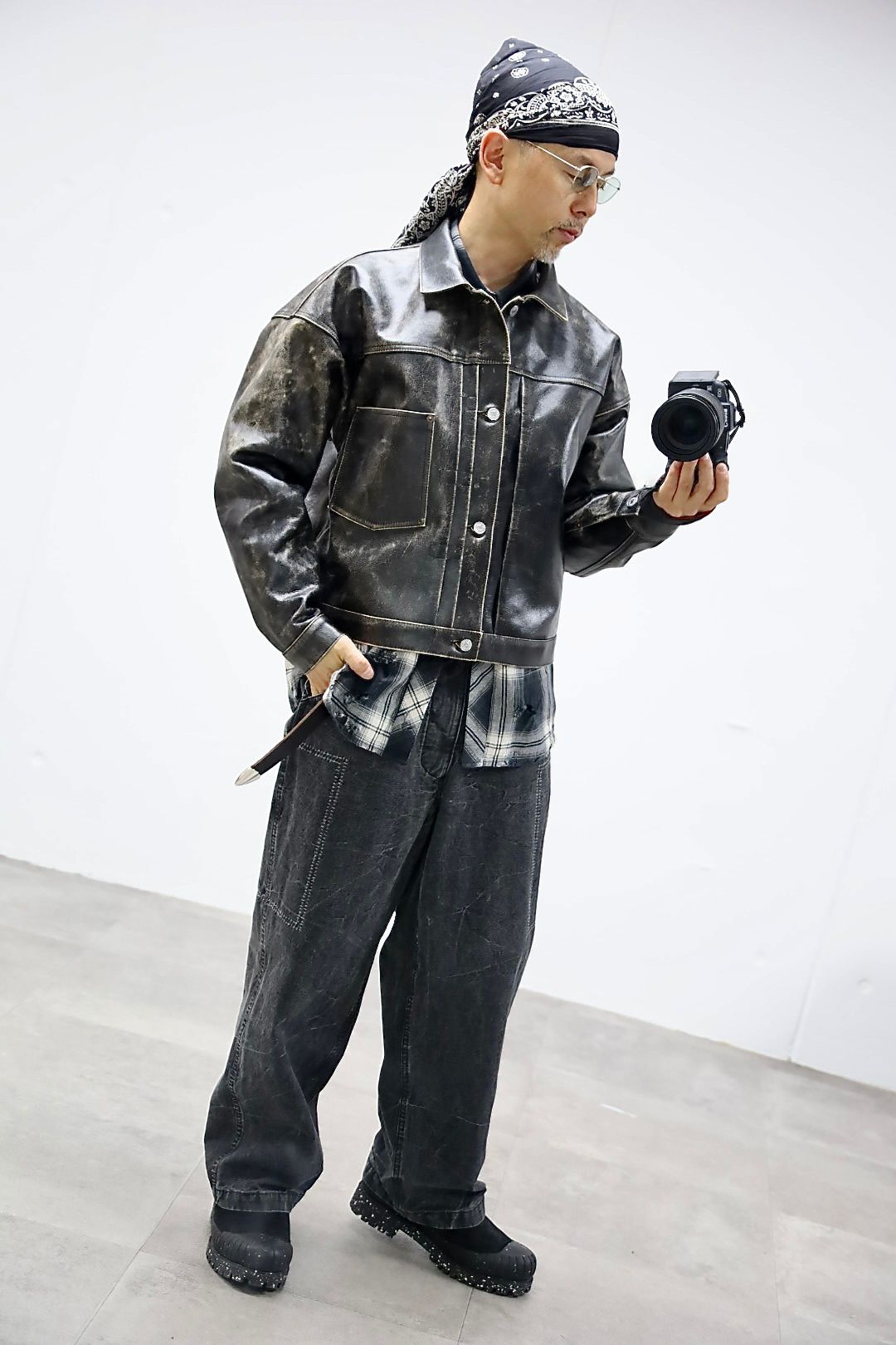 ©SAINT M×××××× セントマイケル 26SS BBJ_LEATHER JACKETスタイル