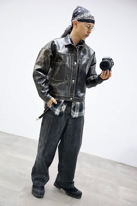 ©SAINT M×××××× セントマイケル 26SS BBJ_LEATHER JACKETスタイル