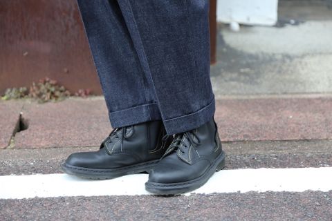 COMME des GARCONS HOMME 綿天竺ロゴプリントTシャツ"BLACK"Style.2020.8.10.