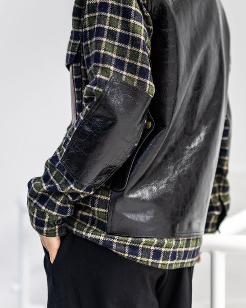 JUNYA WATANABE MAN FILSON Wネーム ウールナイロンチェックレザージャケット 11月1日(土)新作発売！