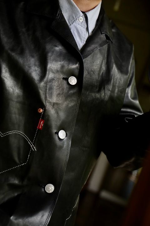 eYe JUNYA WATANABE MAN Levi’s Wネームレザージャケットスタイル2024.9.20.
