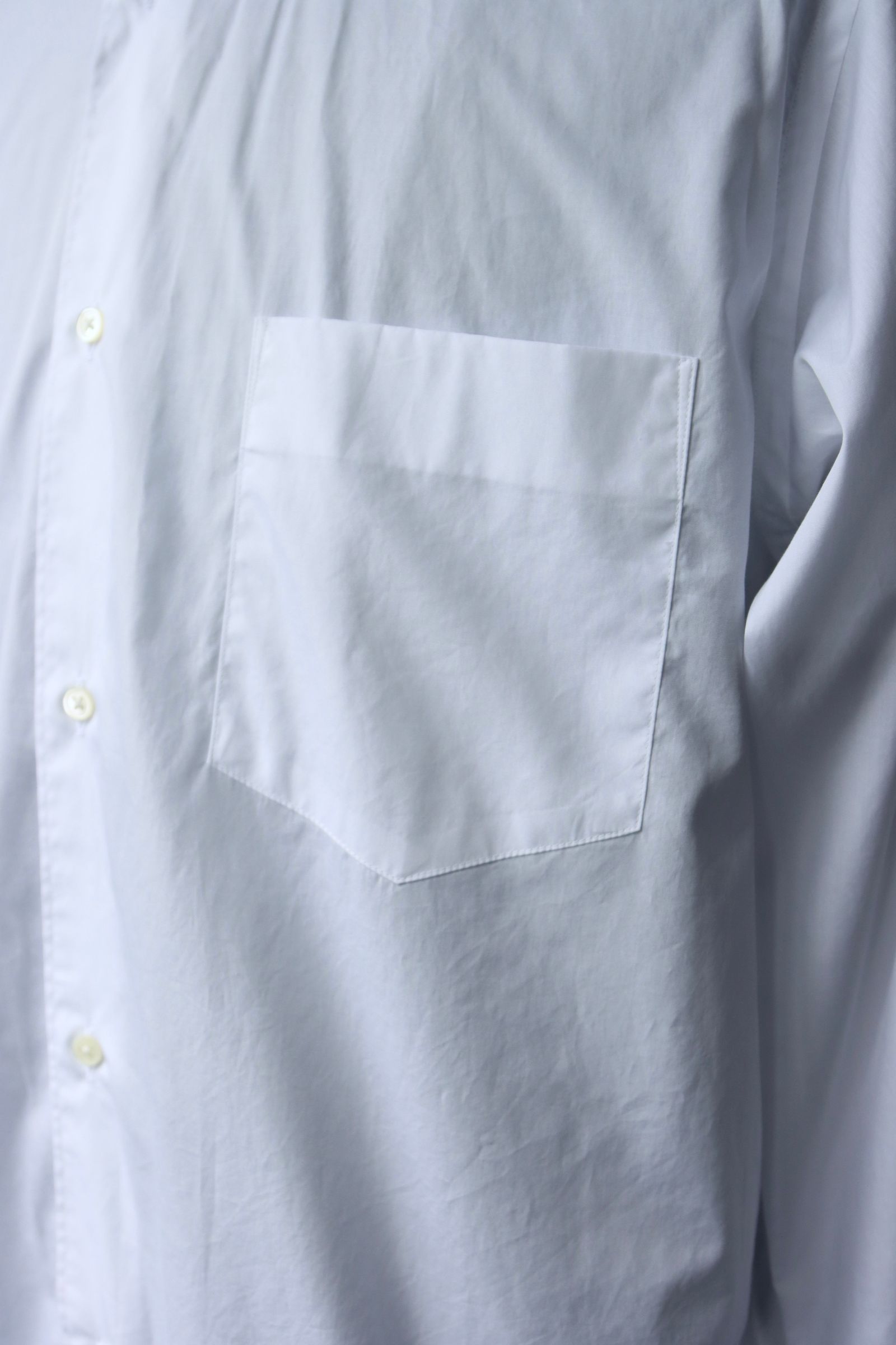 グラフペーパーシャツ Broad Regular Collar Shirt (GM253-50005B)WHITE☆7月19日(土)発売！