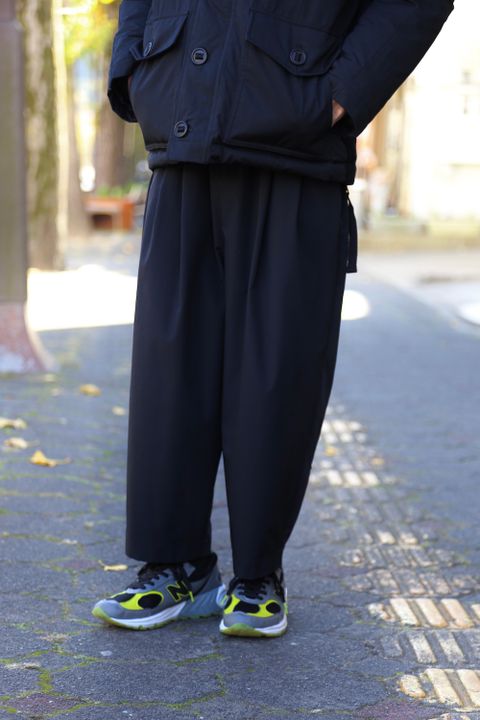 COMME des GARCONS HOMME 綿ナイロンウェザー×綿コーデュロイブルゾン"BLACK"Style.2020.11.21.