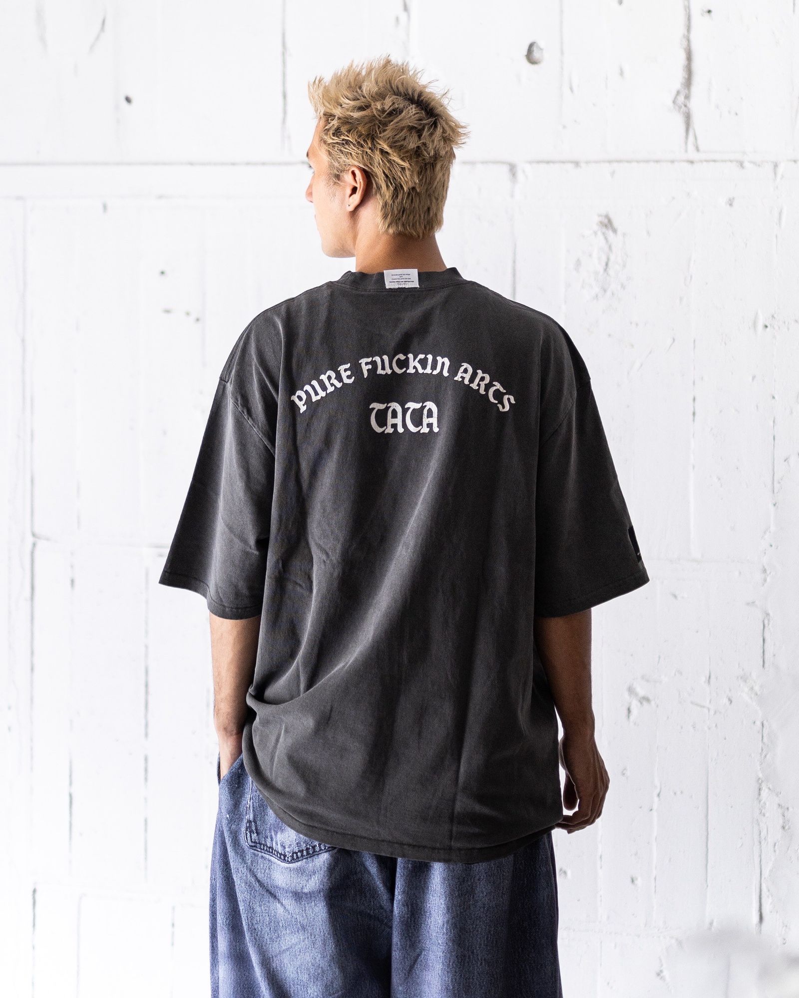 トーキングアバウト ジ アブストラクション 25AW USED PROCESSING TEE(2526AW-T-001F)BLACK☆新作発売！
