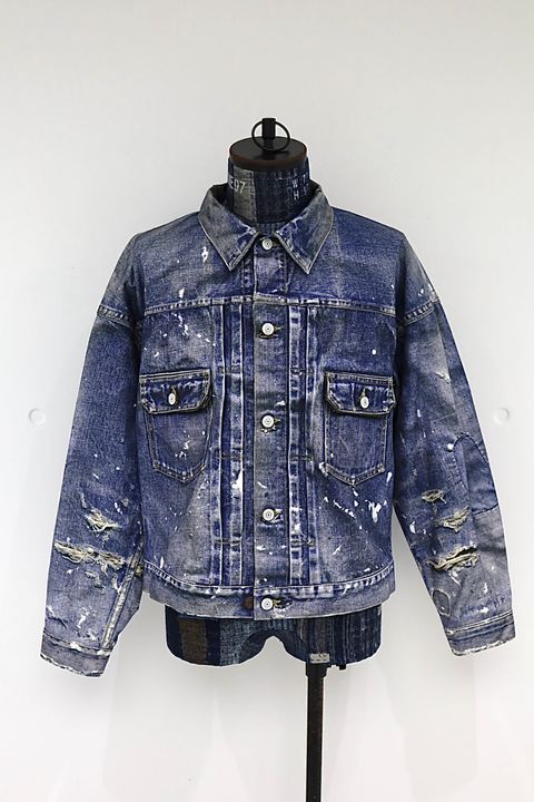 【先行予約開始！】アイジュンヤワタナベマン 26SS New Manual 転写デニムプリントジャケット(WQ-J922-100)☆5月15日(金)発売！