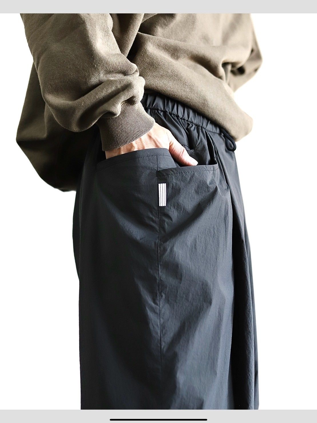 S.F.C 24SS WIDE TAPEREDE  EASY PANTS  (SFCSS24P03)Khaki