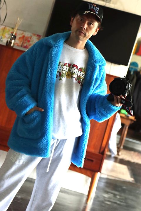 doublet FUR JACKET"L.BLUE" style.10.26.