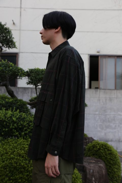 FreshService CHECK FLAP POCKET L/S SHIRT(FSW-21-SH_68) style.2021.7.24