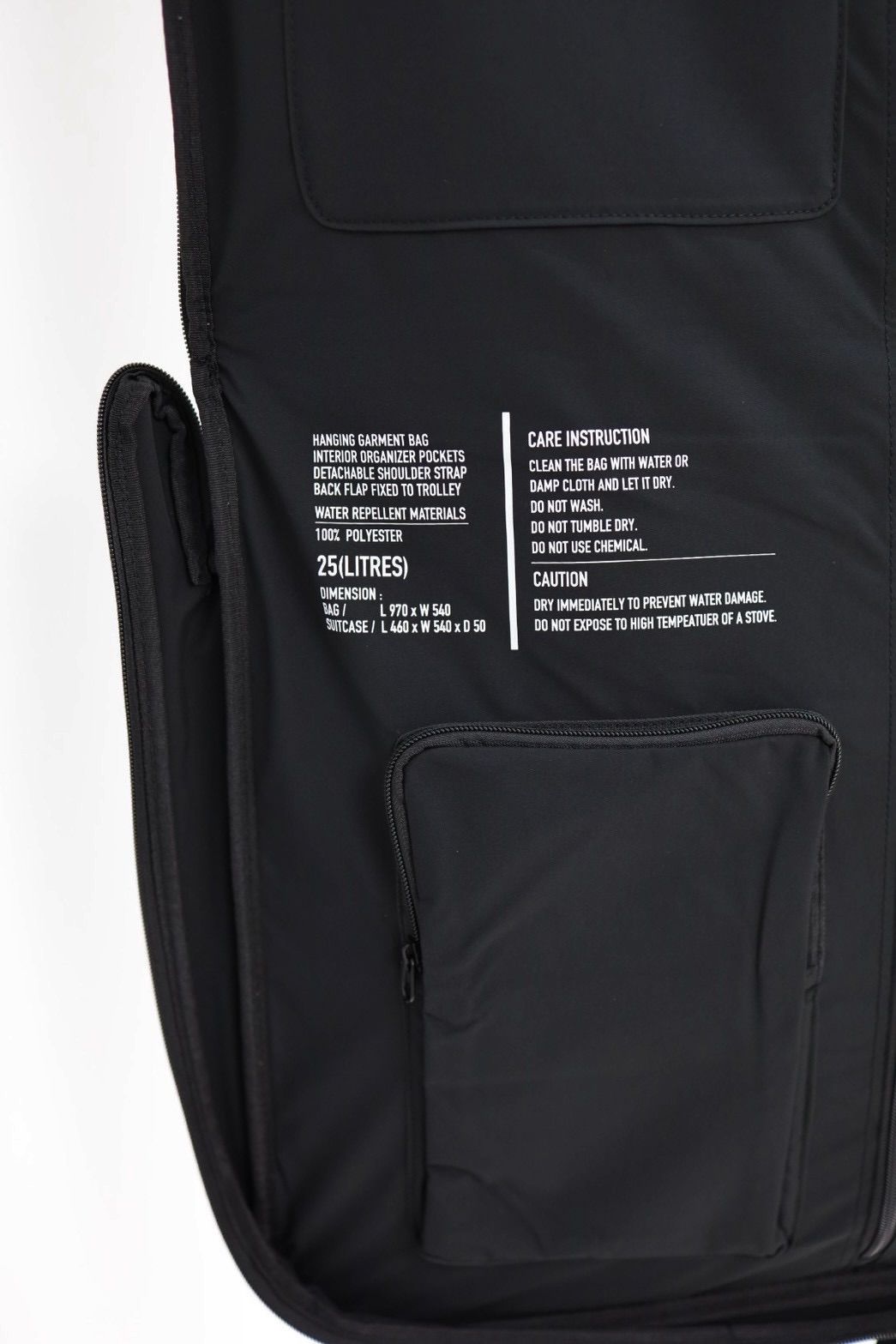 フレッシュサービス MULTI POCKET GARMENT BAG(FSP253-90065B)BLACK