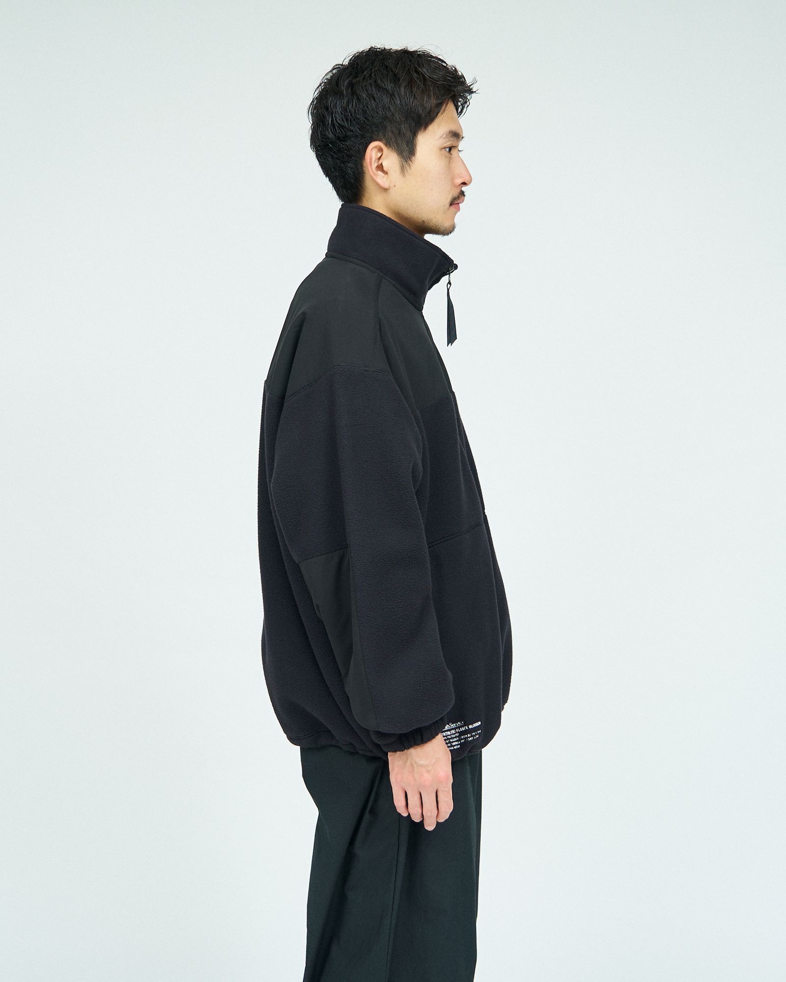フレッシュサービス SYNTHETIC FLEECE BLOUSON(FSC243-30092)BLACK