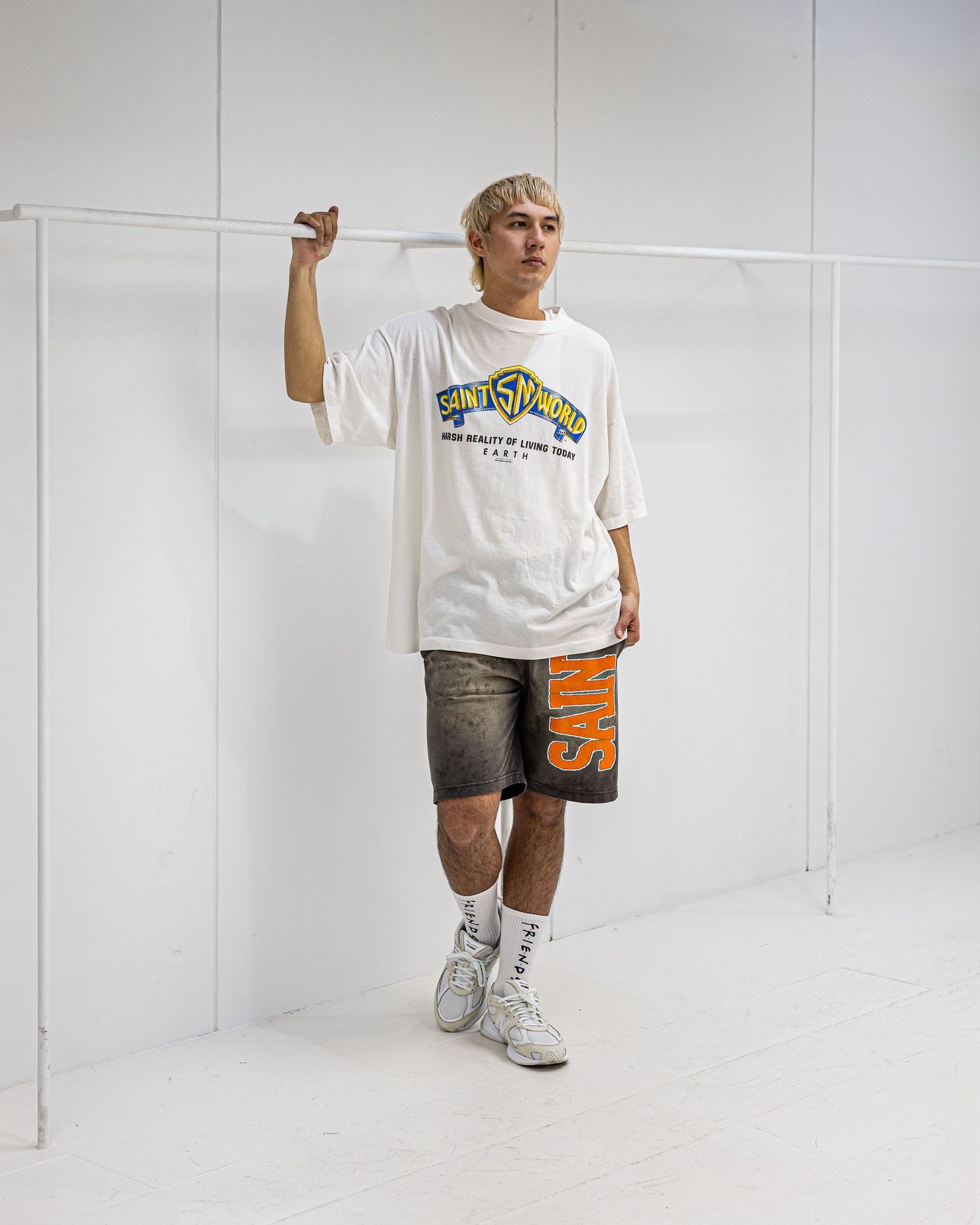 セントマイケル 26SS SAINT WORLD SS T-SHIRT(SM-MK8-0000-015)WHITE☆4月11日(土)発売！