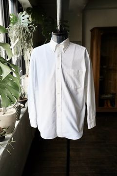 グラフペーパー Oxford L/S B.D Box Shirt (GM251-50020B) WHITE