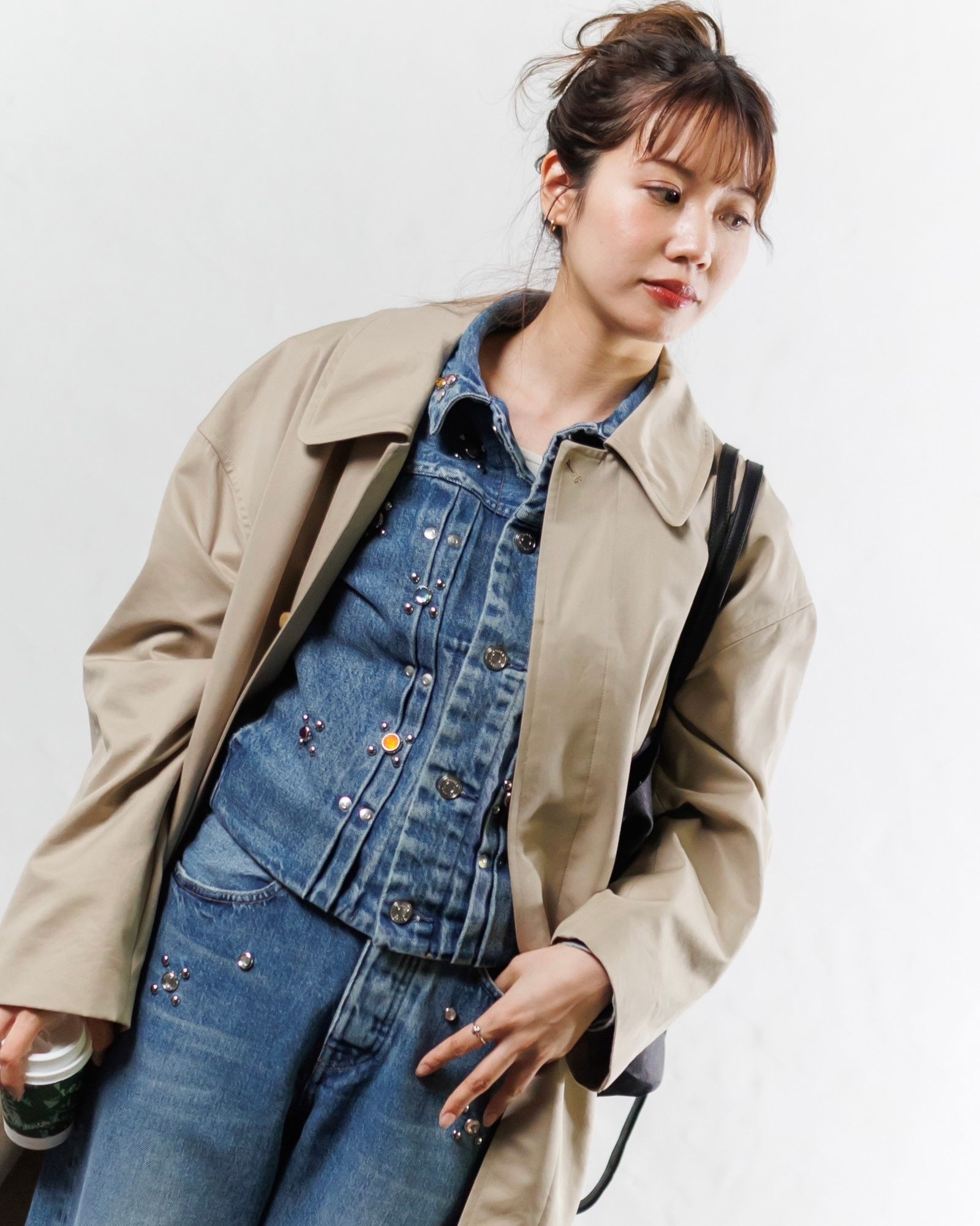 J.B.ATTIRE 24AW Rive gauche coat デニムMIX style.2024.11.3