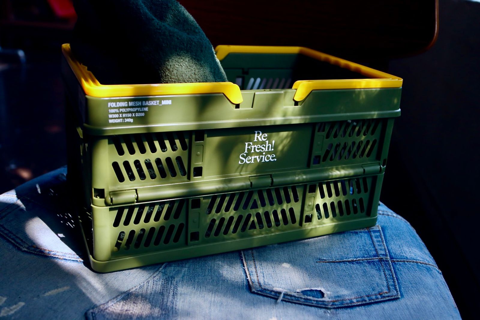 フレッシュサービスReFresh!Service. “SAUNA FOLDING MESH BASKET”(KHAKI)
