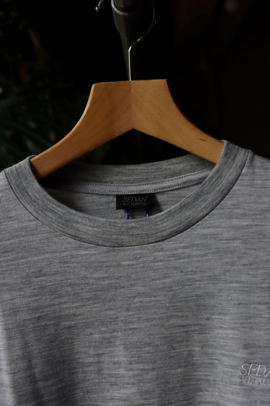 セダンオールパーパス23FW OG LOGO WOOL JERSEY L/S TEE(SD23F-CT02)GRAY