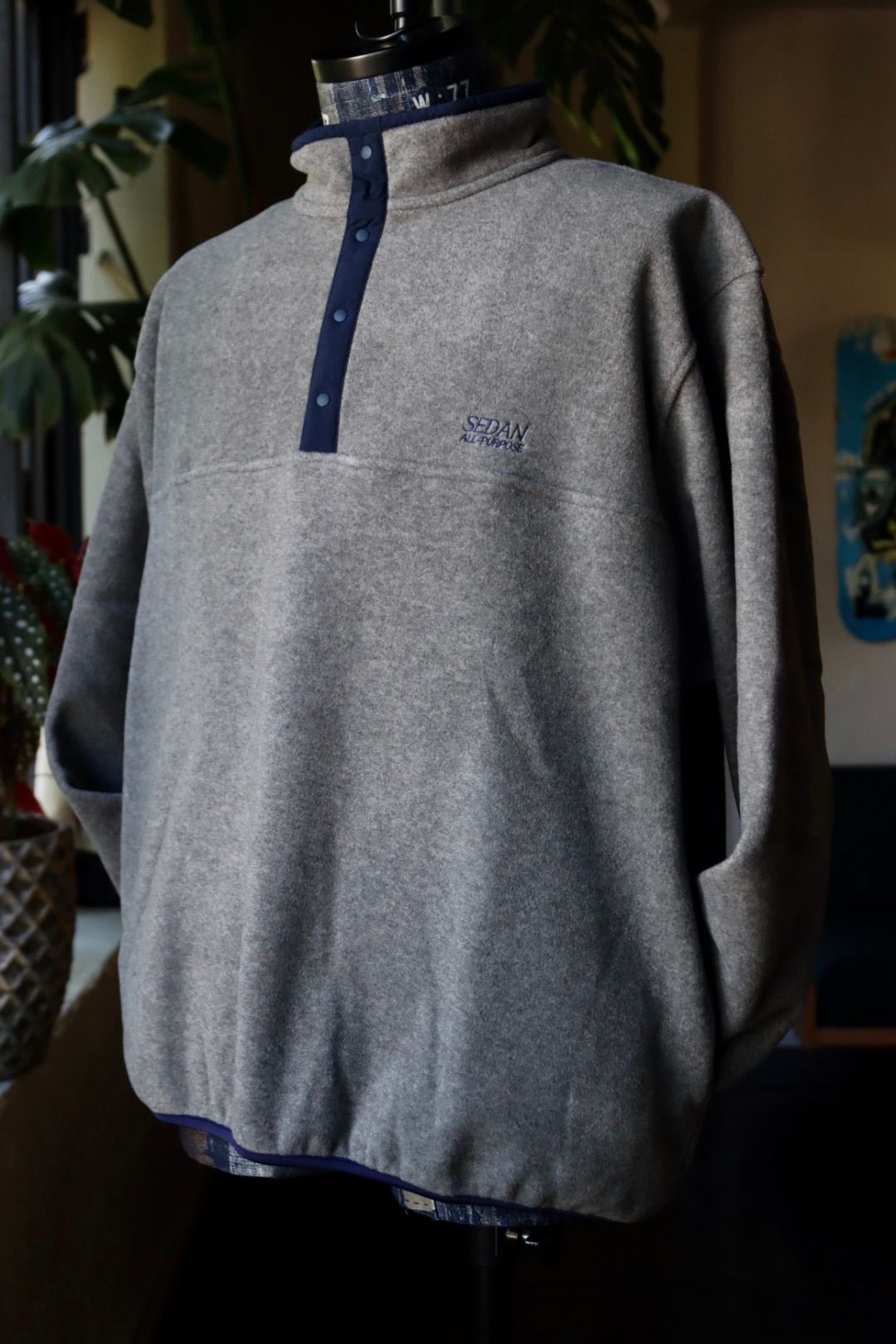 セダンオールパーパスFW23 Fleece Snap Pullover (SD23F-CT07)Grey