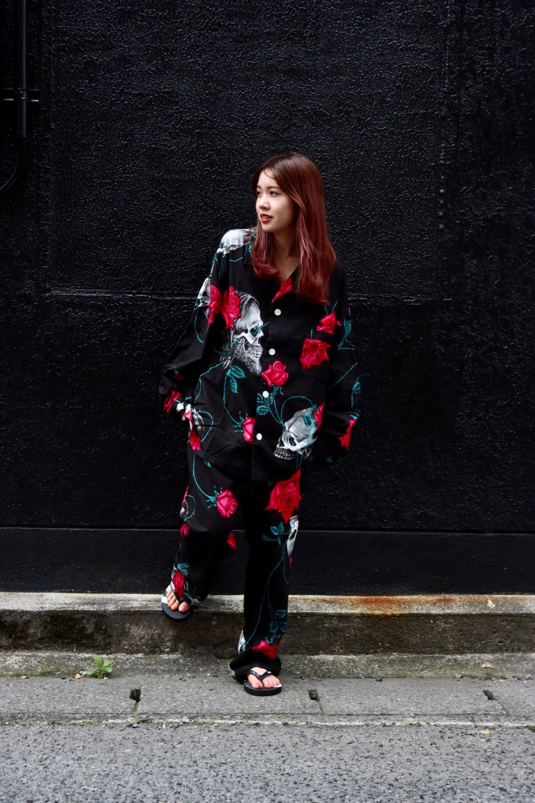 セントマイケル×WILDSIDE YOHJI YAMAMOTO PAJAMA SHIRT(SM-S23-0000-126)