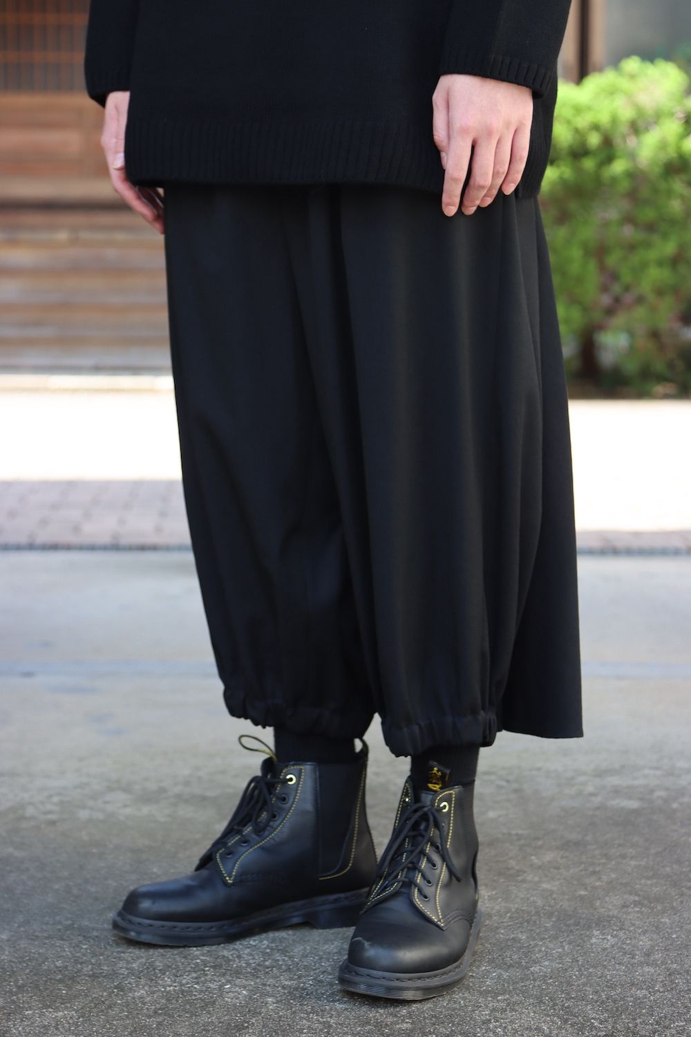 yohji yamamoto 花柄クルーネックニット(HX-K14-181) style.2021.8.29