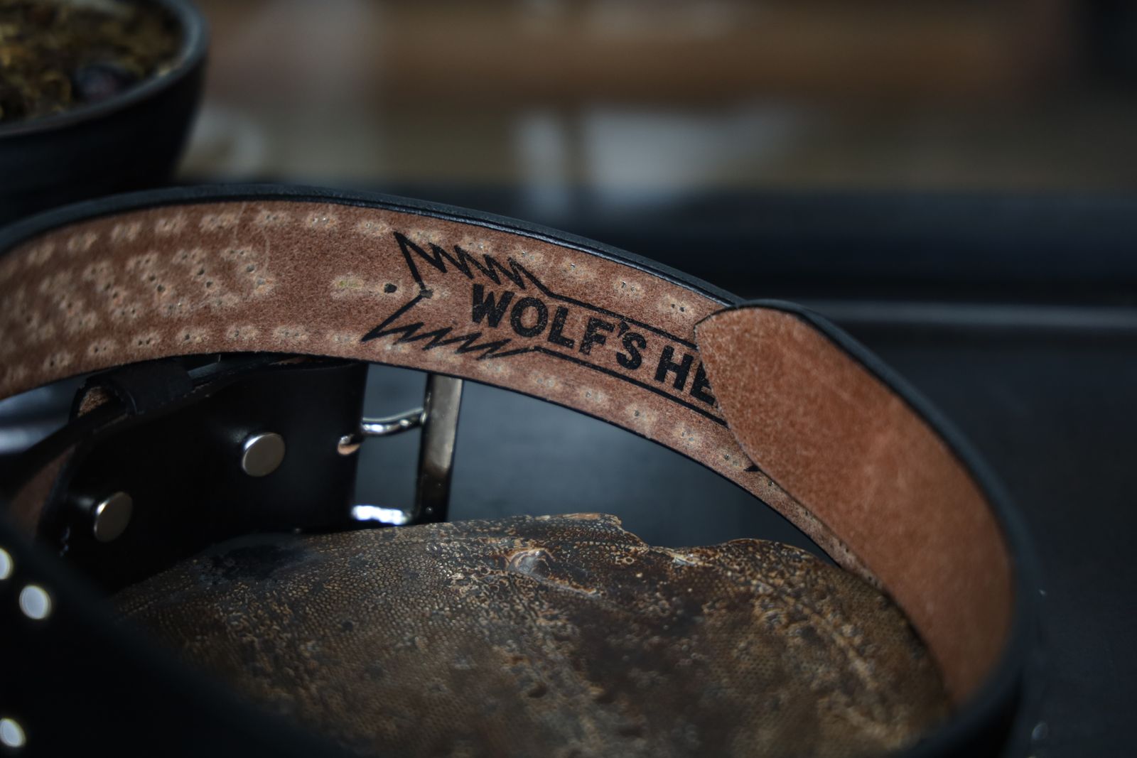 LASTMAN ラストマン大久保篤志 WOLF'S HEAD x LASTMAN STUDDED BELT 35mm