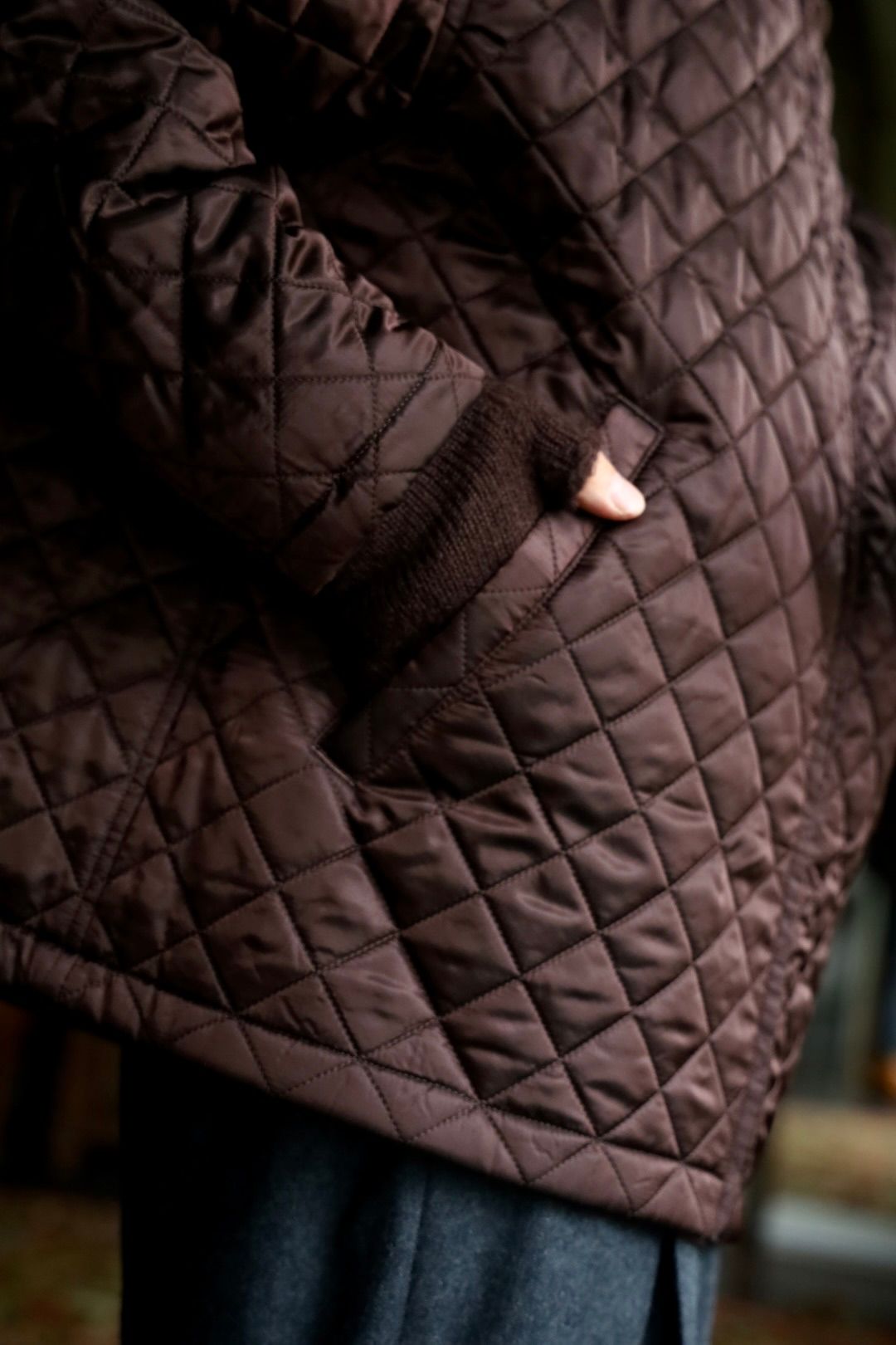 COMME des GARCONS HOMME 26FW リバーシブルキルティングジャケット"BROWN"スタイル