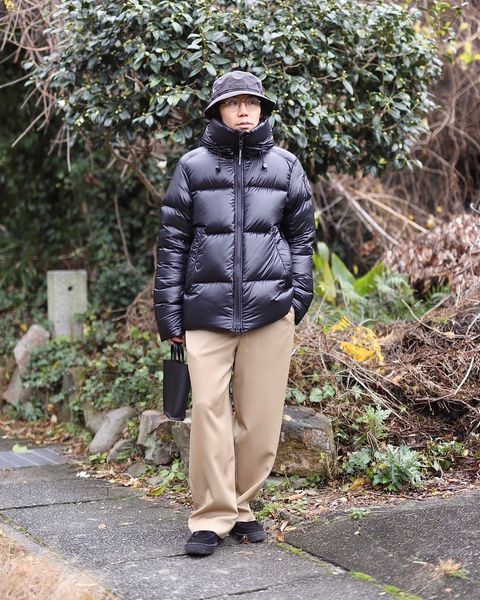 CANADA GOOSE カナダグース Crofton Puffer Black Labelスタイル