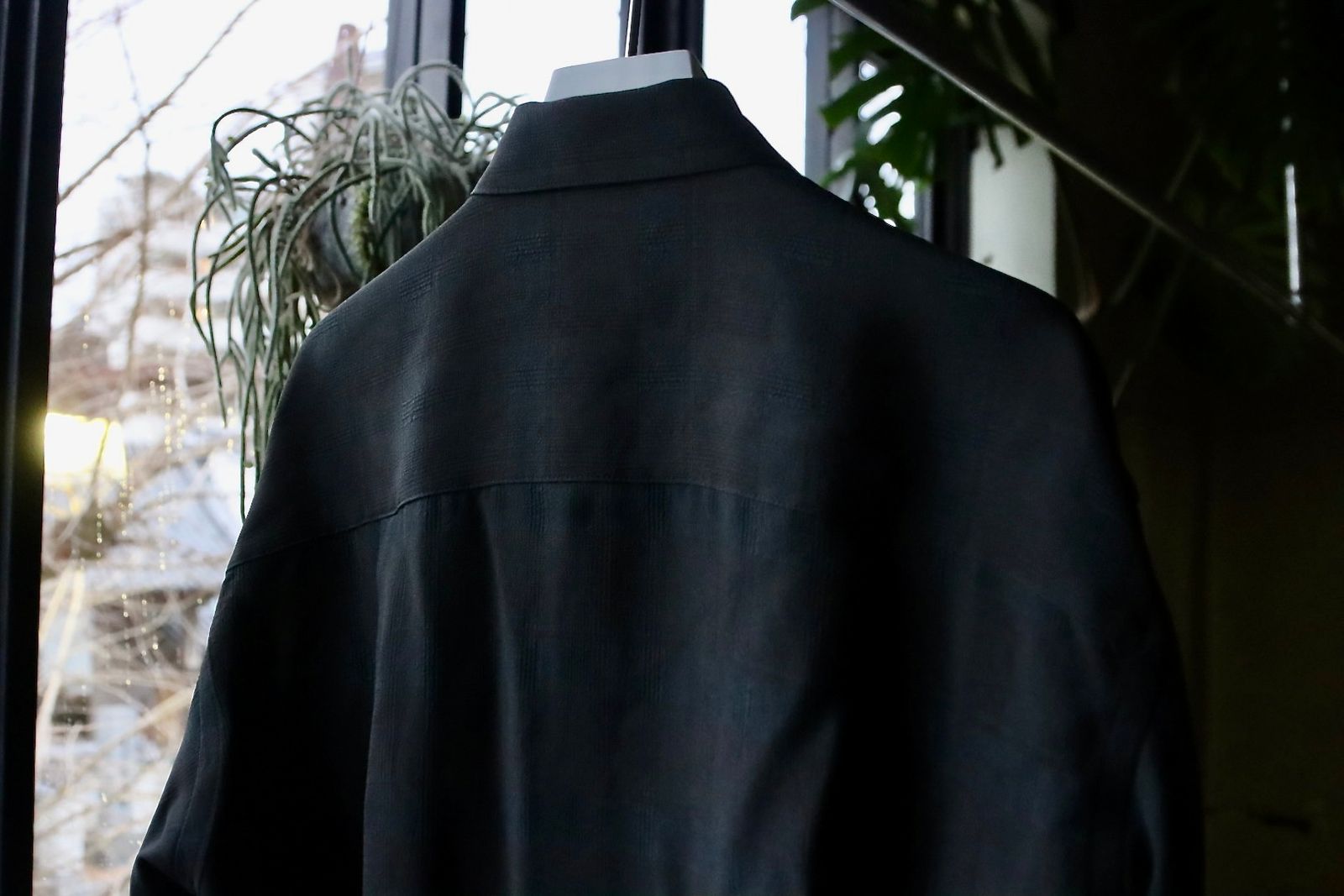 ヨーク24SS PLAID JACQUARD SHIRT(YK24SS0646SH)CHARCOAL