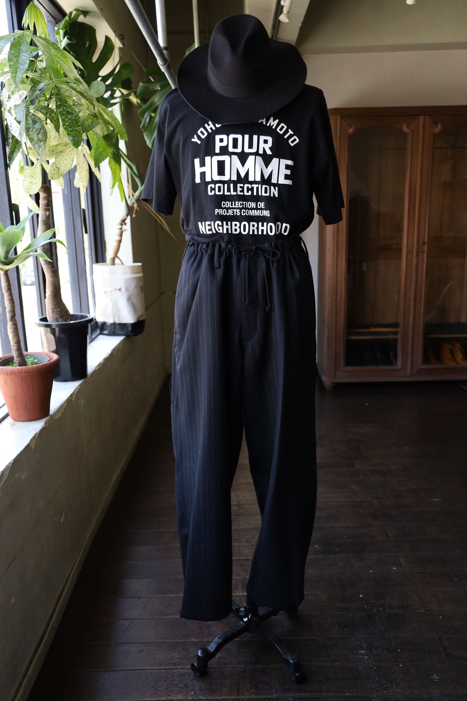 ワイズフォーメンY's for men 25AW STRIPED SERGE PAINTER PANTS(ML-P01-107)BLACK☆6月6日(金)新作発売！