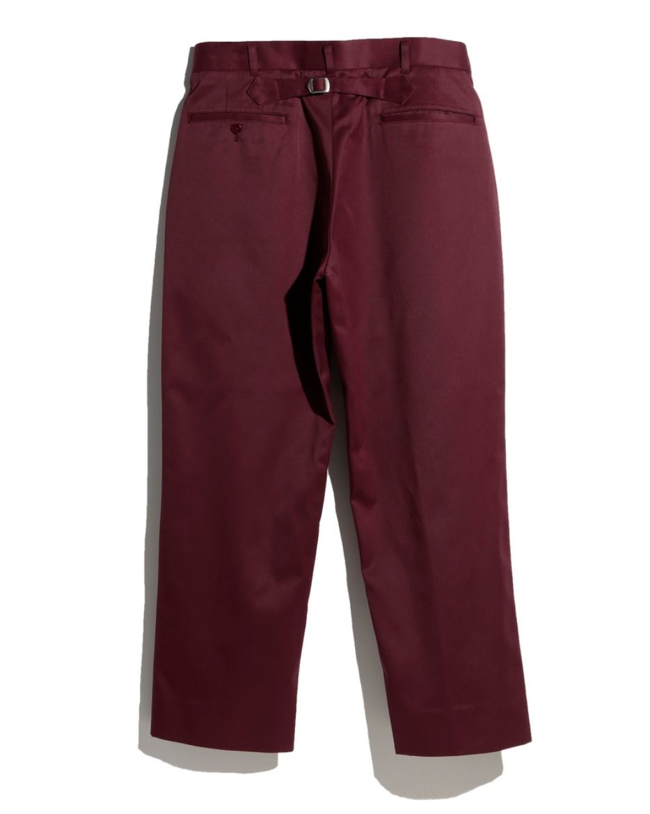 ファウンダ 25AW TWILL PANTS(015FD252006)BORDEAUX