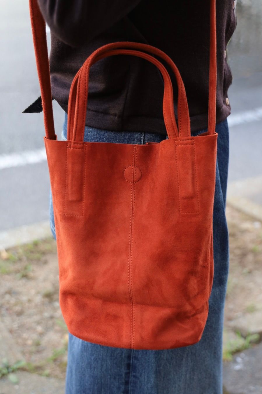 Morphee / モルフェトートバッグ 2WAY SMALL TOTE(SHORT) SUEDE[TERACCOTTA]☆新作発売！
