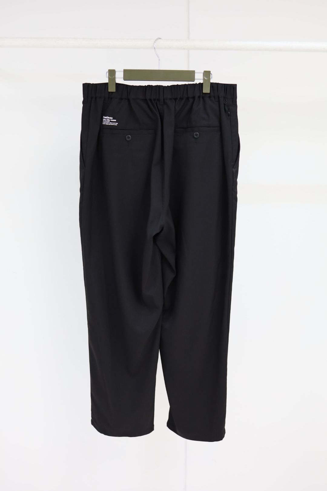 フレッシュサービス WOOLY TWILL TROUSERS(FSC263-40084)BLACK☆9月12日(土)発売！