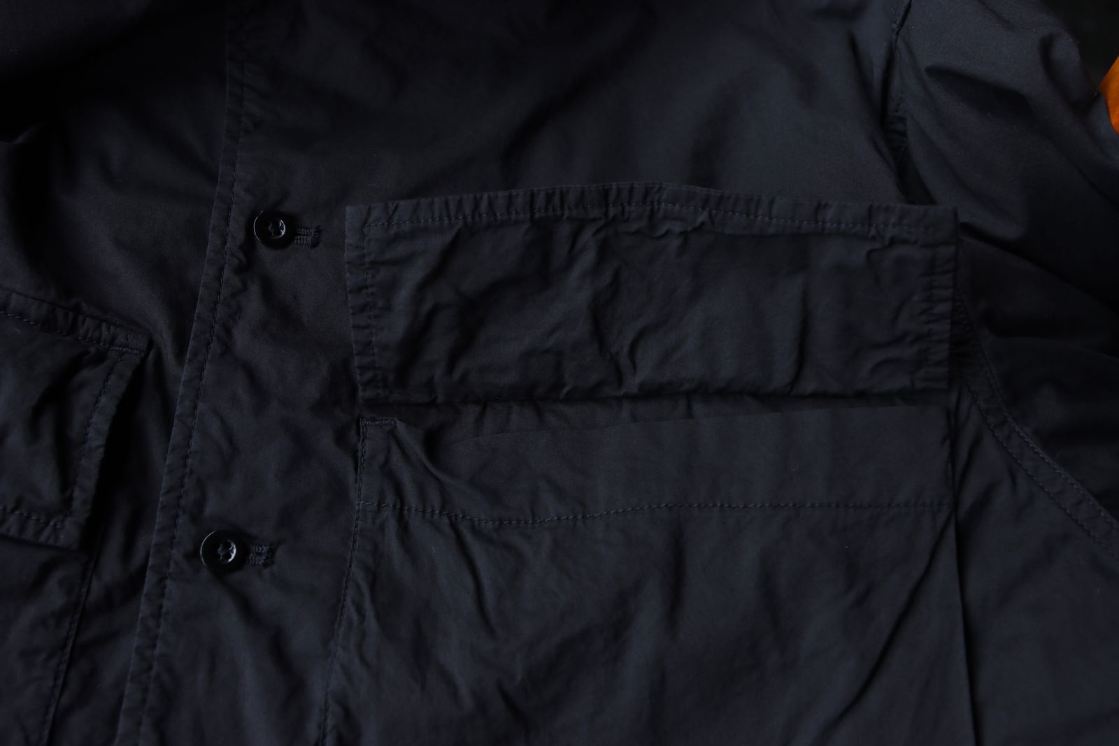グラフペーパー 25SS Garment Dyed Typewriter Fatigue Shirt(GM251-50091B)BLACK
