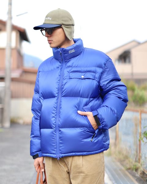 SEDAN ALL-PURPOSE セダンオールパーパスFW23 Micro Ripstop Down Jacket "Nautical Blue"スタイル