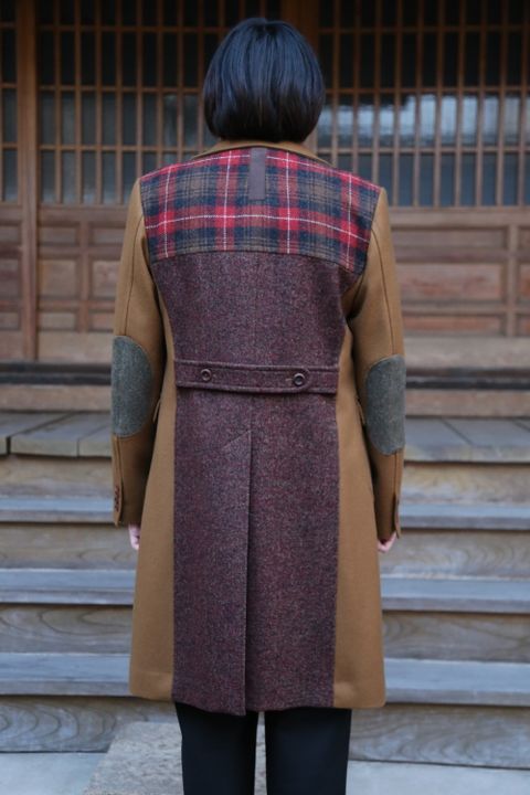 JUNYA WATANABE CDG MAN 新作ウールメルトン×ウールナイロンツイードコート style.2020.11.29.