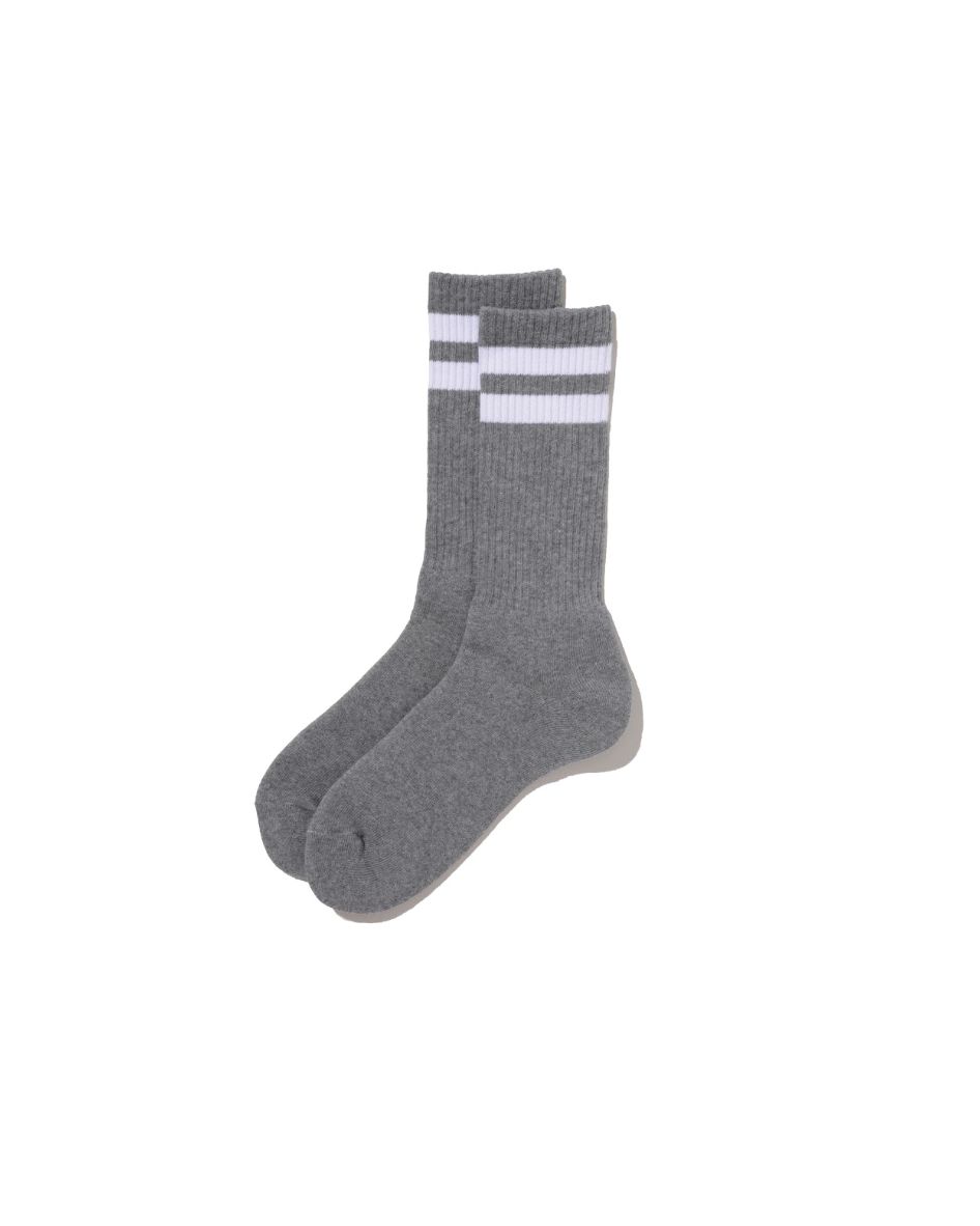 フレッシュサービスソックス 2-PACK LINE SOCKS (H.GRAY×WHITE)☆7月11日(土)発売！