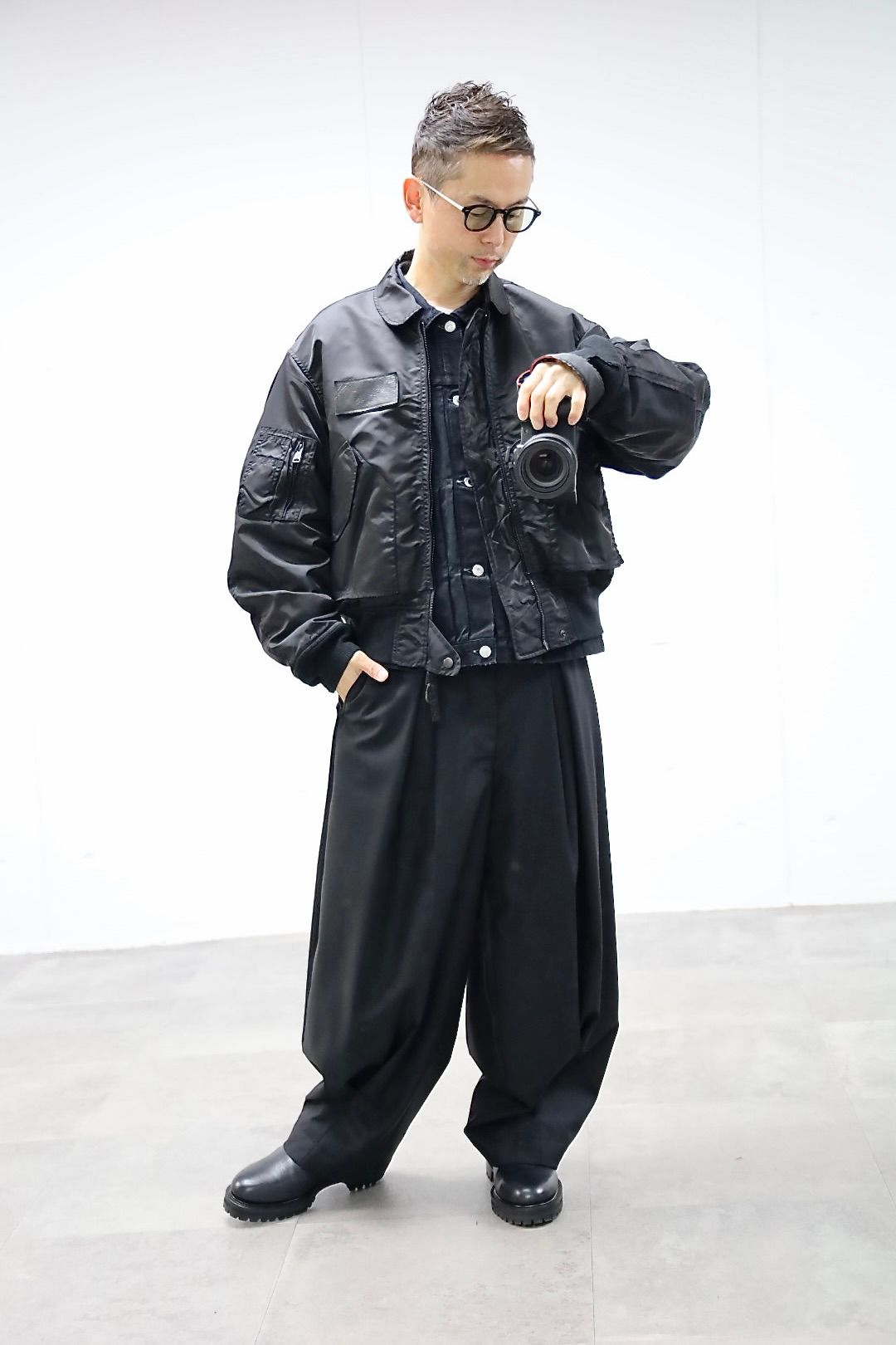 YOKE ヨーク26SS Connected Military Blouson CWU*L-2B"BLACK"スタイル