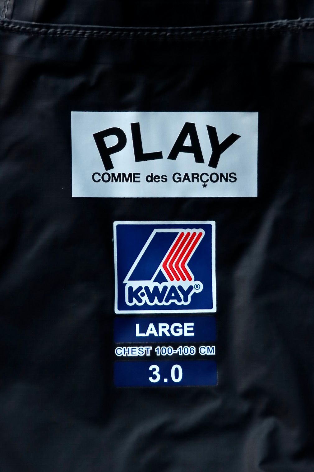 PLAY Comme des Garçons×K-WAY HOODIE FULL ZIPスタイル | 3068 | mark